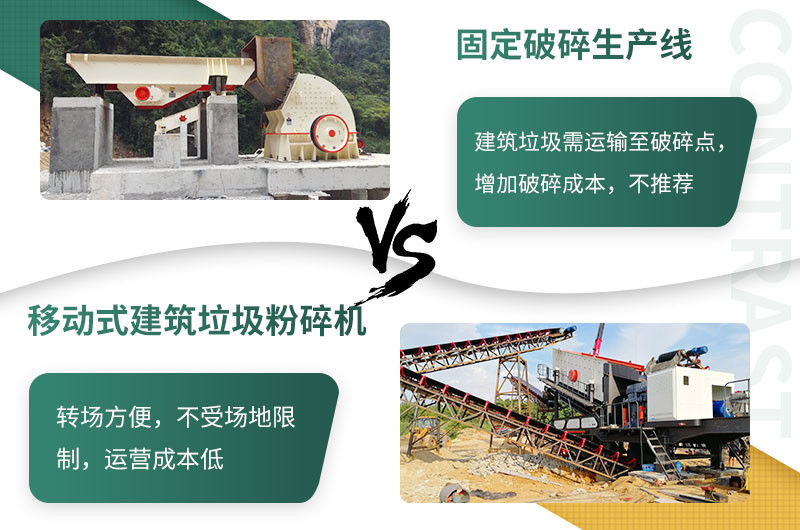 相對于建筑垃圾來講，移動式更勝一籌