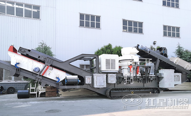 履帶圓錐破碎機(jī)，遙控移動(dòng)